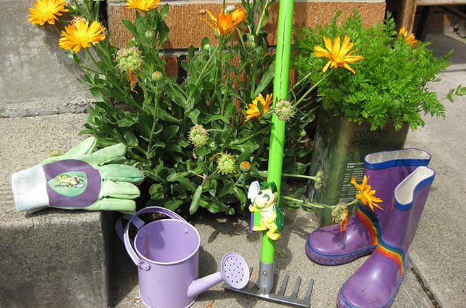 gardening with kids - tools